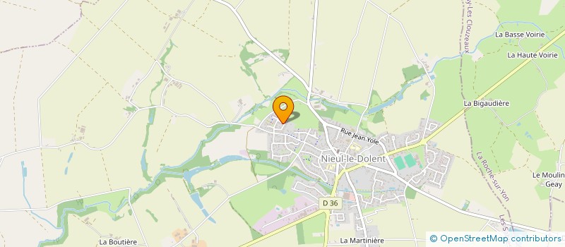 localisation de l'entreprise MADAME JULIE VINCE  LES HERBIERS