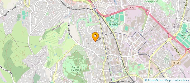 localisation de l'entreprise MADAME JULIE VITROLLES  SAINT-ETIENNE