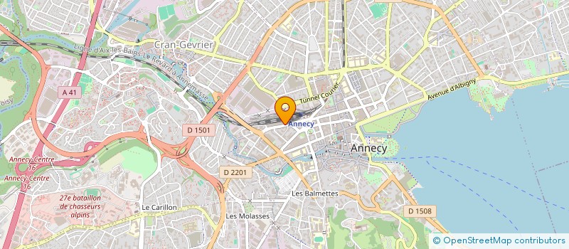 localisation de l'entreprise MADAME JULIE VOLLE à ANNECY