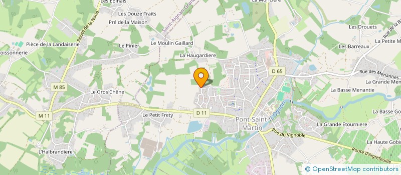 localisation de l'entreprise MADAME JULIE VRIGNAUD  PONT-SAINT-MARTIN