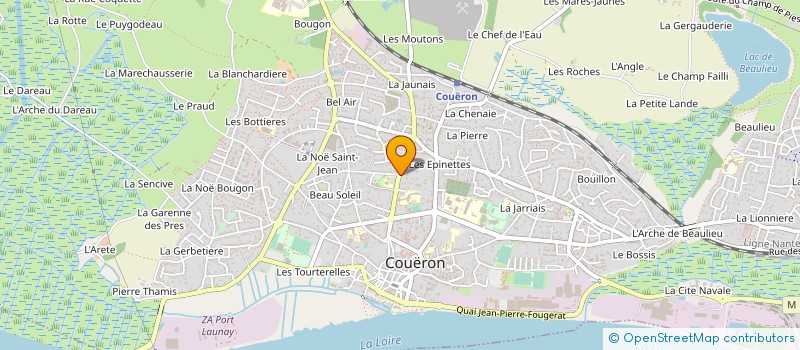 localisation de l'entreprise MADAME JULIE VUILLAUME à COUERON