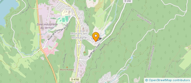 localisation de l'entreprise MADAME JULIE VUILLERMET  MOIRANS-EN-MONTAGNE