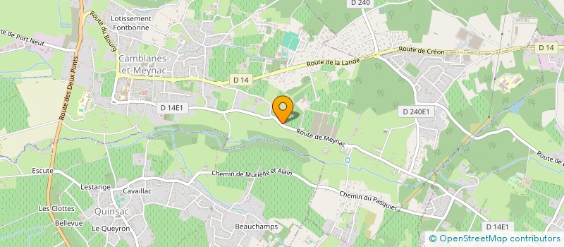 localisation de l'entreprise MADAME JULIE WIESTNER  CAMBLANES-ET-MEYNAC