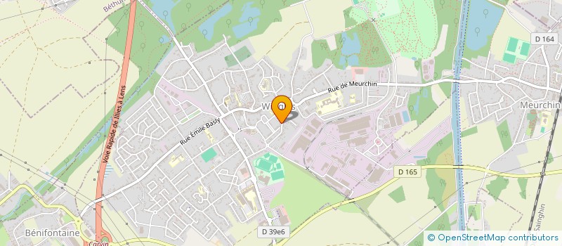 localisation de l'entreprise MADAME JULIE WOJTASINSKI  WINGLES