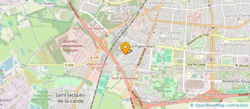 localisation de l'entreprise MADAME JULIE WOJTCZAK  RENNES