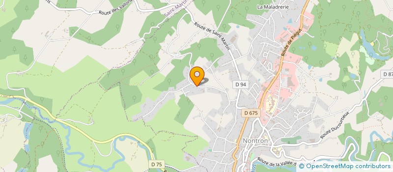 localisation de l'entreprise MADAME JULIE WREN  NONTRON