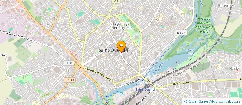 localisation de l'entreprise MADAME JULIE WYSZOMIROKI à SAINT-QUENTIN