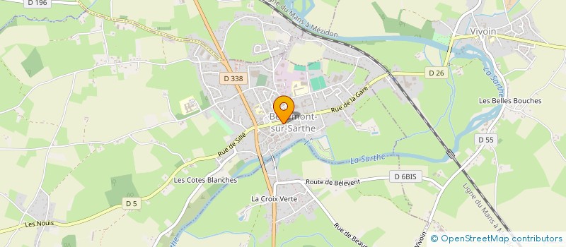 localisation de l'entreprise MADAME JULIE YAMINI  BEAUMONT-SUR-SARTHE
