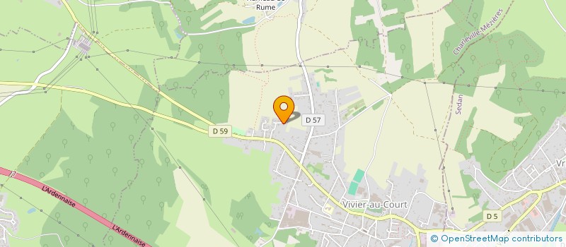localisation de l'entreprise MADAME JULIE YERNAUX  VIVIER-AU-COURT