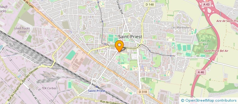 localisation de l'entreprise MADAME JULIE YVONNE GINETTE CHEMIN  SAINT-PRIEST