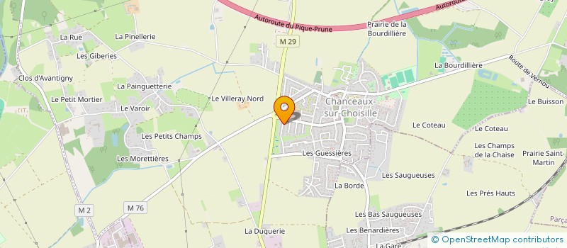 localisation de l'entreprise MADAME JULIENE BIME  CHANCEAUX-SUR-CHOISILLE