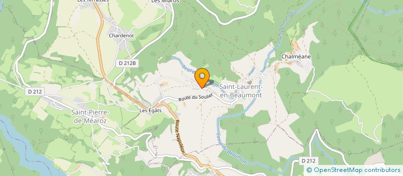 localisation de l'entreprise MADAME JULIENNE BONNET  SAINT-LAURENT-EN-BEAUMONT