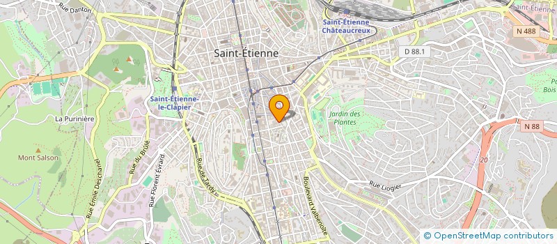 localisation de l'entreprise MADAME JULIENNE CIZERON  SAINT-ETIENNE