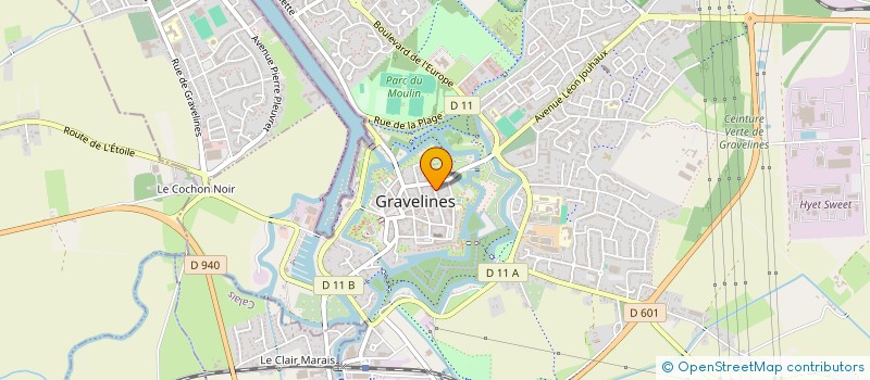 localisation de l'entreprise MADAME JULIENNE DECLIPPELEIR à GRAVELINES