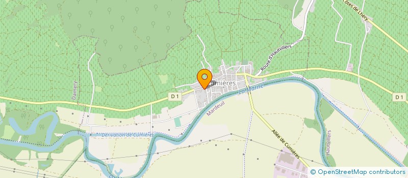 localisation de l'entreprise MADAME JULIENNE GEOFFROY  CUMIERES