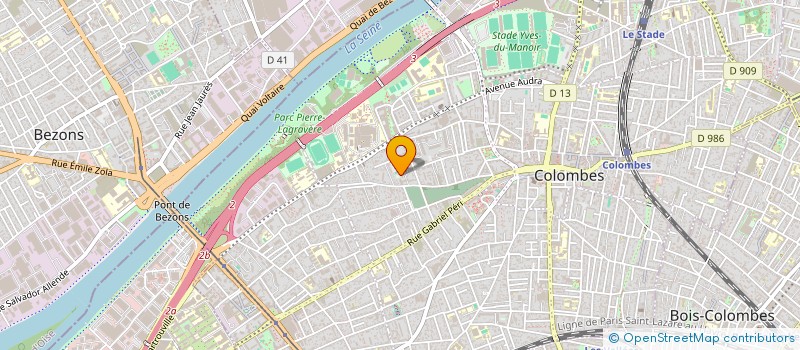 localisation de l'entreprise MADAME JULIENNE KENGUE  COLOMBES
