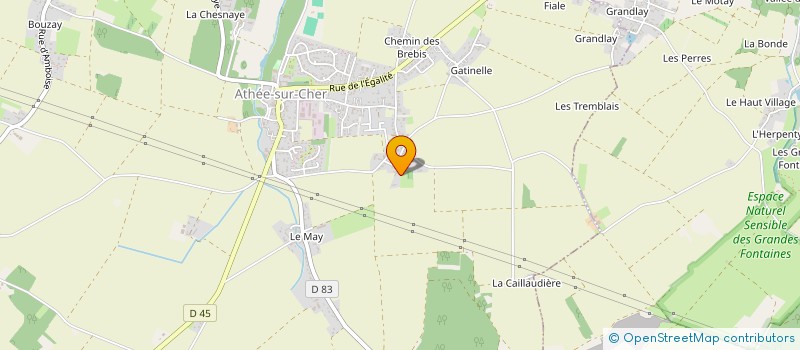 localisation de l'entreprise MADAME JULIENNE RICHARD à ATHEE-SUR-CHER