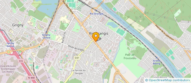 localisation de l'entreprise MADAME JULIET OJO  RIS-ORANGIS