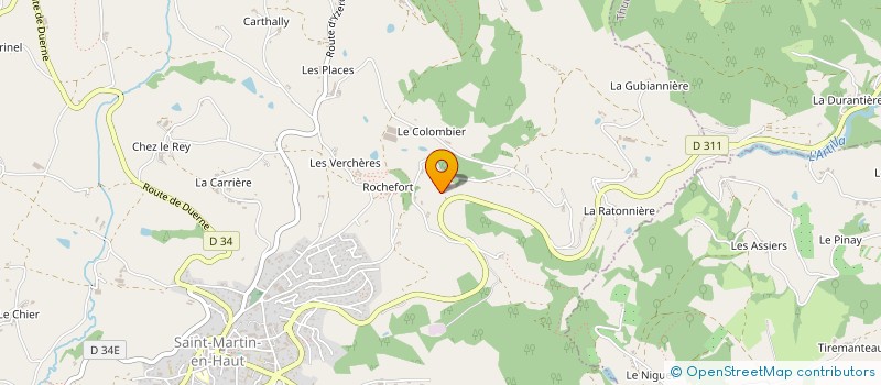 localisation de l'entreprise MADAME JULIETA CANEPA  SAINT-MARTIN-EN-HAUT