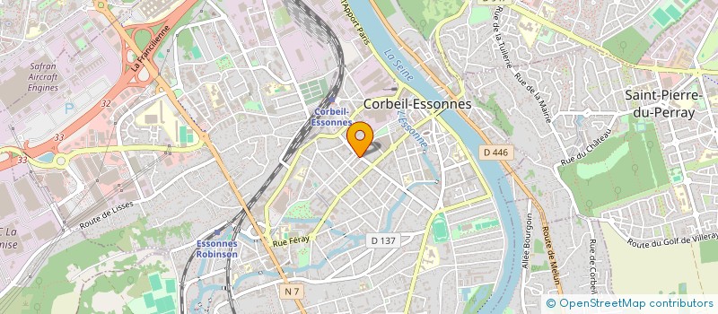 localisation de l'entreprise MADAME JULIETTA CANIGLIA  CORBEIL-ESSONNES