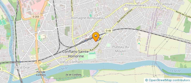 localisation de l'entreprise MADAME JULIETTE AMARGIER  CONFLANS-SAINTE-HONORINE