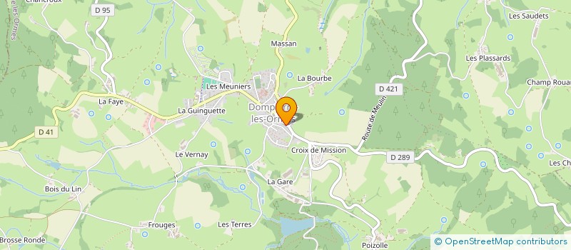 localisation de l'entreprise MADAME JULIETTE AUBERT  DOMPIERRE-LES-ORMES