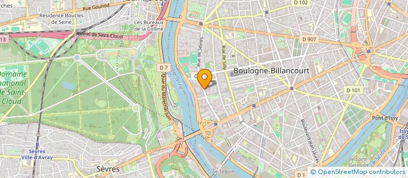 localisation de l'entreprise MADAME JULIETTE AUBERT à BOULOGNE-BILLANCOURT