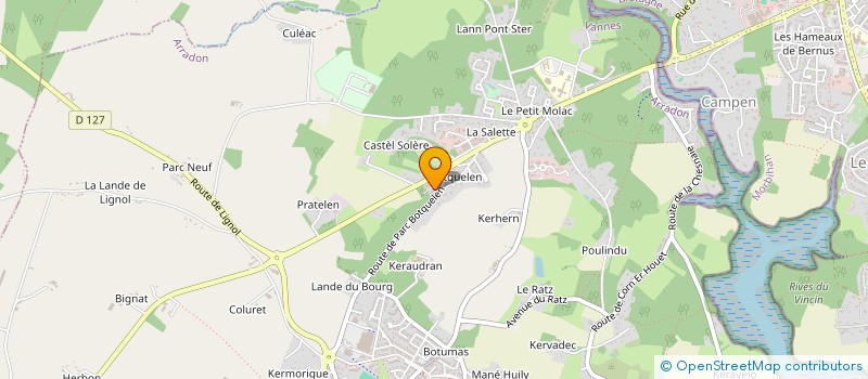 localisation de l'entreprise MADAME JULIETTE AUGER  ARRADON