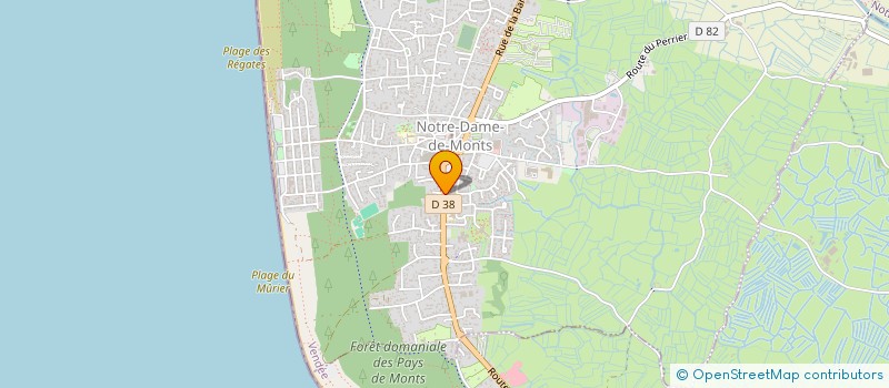 localisation de l'entreprise MADAME JULIETTE AURY  NOTRE-DAME-DE-MONTS