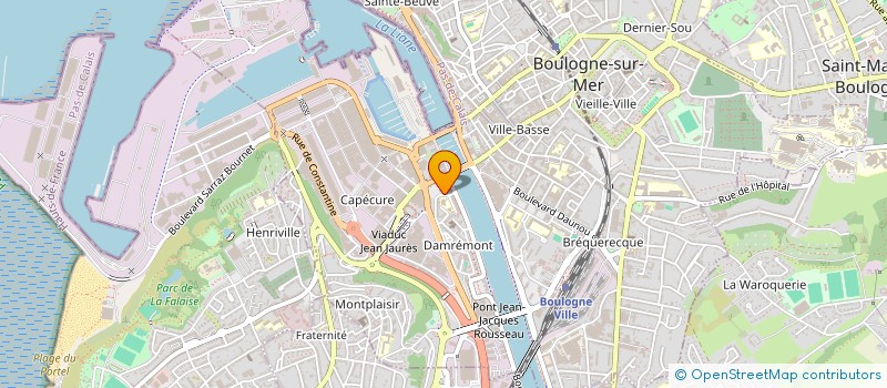 localisation de l'entreprise MADAME JULIETTE BAILLET  BOULOGNE-SUR-MER