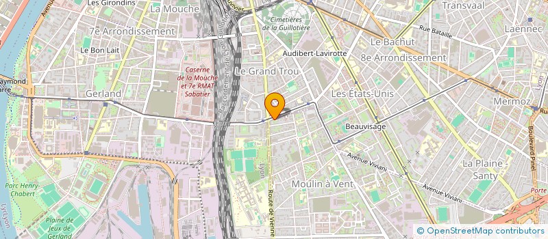 localisation de l'entreprise MADAME JULIETTE BALMONET  VENISSIEUX