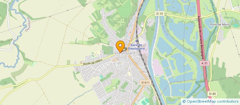 localisation de l'entreprise MADAME JULIETTE BARALDI  DIEULOUARD