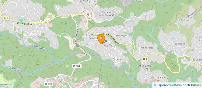 localisation de l'entreprise MADAME JULIETTE BARCELO  VALLAURIS