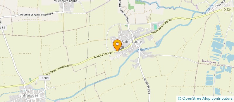 localisation de l'entreprise MADAME JULIETTE BASSEUX  SAINT-LAURE