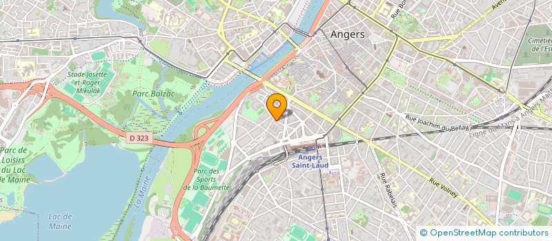 localisation de l'entreprise MADAME JULIETTE BAZIN à ANGERS