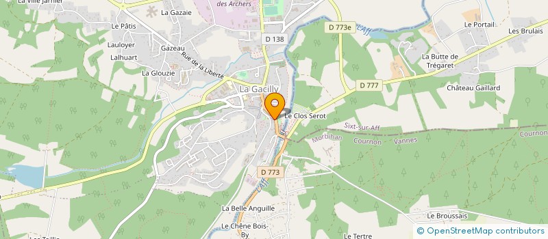 localisation de l'entreprise MADAME JULIETTE BECART à LA GACILLY