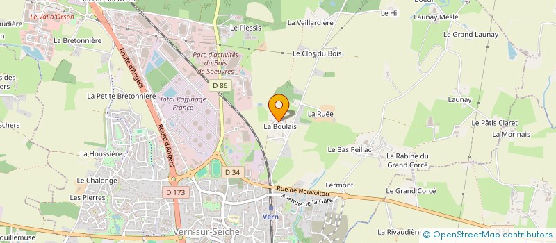 localisation de l'entreprise MADAME JULIETTE BELLAMY  VERN-SUR-SEICHE