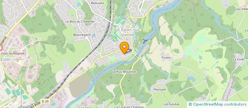 localisation de l'entreprise MADAME JULIETTE BENHAIM  LE PALAIS-SUR-VIENNE