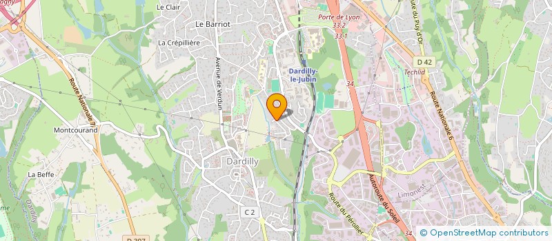 localisation de l'entreprise MADAME JULIETTE BERNARD  DARDILLY