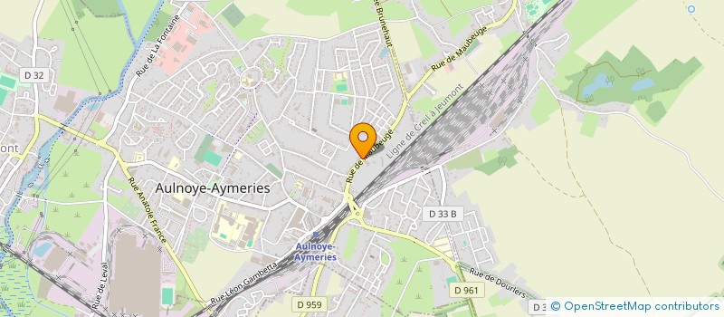 localisation de l'entreprise MADAME JULIETTE BERNARD  AULNOYE-AYMERIES