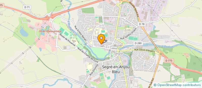 localisation de l'entreprise MADAME JULIETTE BERNARDIN  SEGRE-EN-ANJOU BLEU