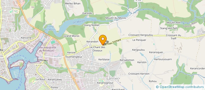 localisation de l'entreprise MADAME JULIETTE BERTHOU  CONCARNEAU