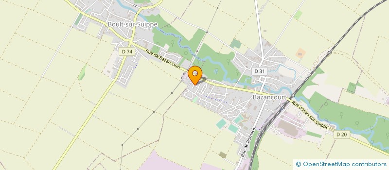 localisation de l'entreprise MADAME JULIETTE BERTRAND  BAZANCOURT