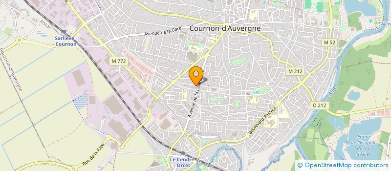 localisation de l'entreprise MADAME JULIETTE BINAULD à COURNON-D'AUVERGNE