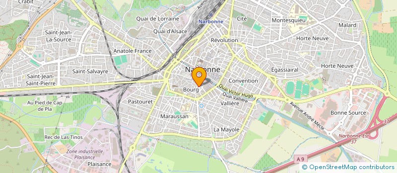 localisation de l'entreprise MADAME JULIETTE BLONDEAU  NARBONNE