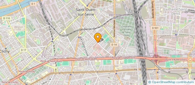localisation de l'entreprise MADAME JULIETTE BOMPOINT à SAINT-OUEN-SUR-SEINE