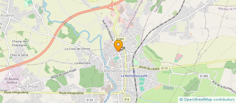 localisation de l'entreprise MADAME JULIETTE BONCOEUR à LA ROCHEFOUCAULD-EN-ANGOUMOIS