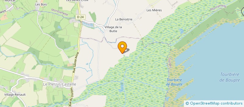 localisation de l'entreprise MADAME JULIETTE BONNARD  LE PLESSIS-LASTELLE