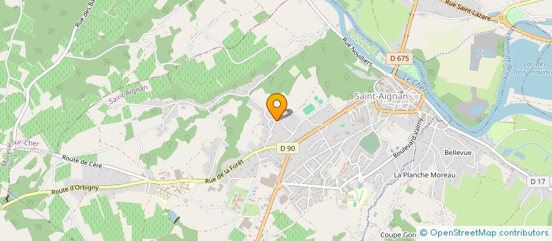 localisation de l'entreprise MADAME JULIETTE BOUCHAUD  SAINT-AIGNAN