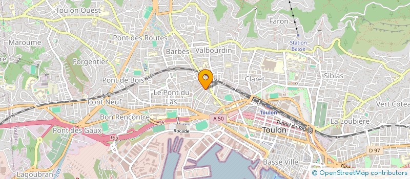 localisation de l'entreprise MADAME JULIETTE BOUISSOU  TOULON